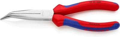 Knipex 38 25 200 Platte rondbektang Elektronica en fijnmechanica 40° gebogen Vanadium elektrostaal 200 mm