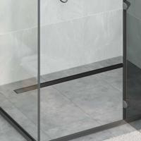 Doucheafvoer 2-in-1 met 360° Sifon Zwart 100 cm - thumbnail