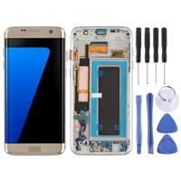 LCD-scherm en Digitizer (Oled materiaal) (met Frame / opladen poort Flex kabel / Powerbutton Flex kabel / volumeknop Flex kabel) voor Galaxy S7 Edge / - thumbnail
