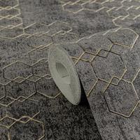 Livingwalls New Walls zwart behang | 374246 - thumbnail