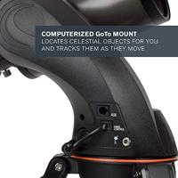 Celestron 22087 NexStar 90SLT-Mak draagbare geautomatiseerde Maksutov-Cassegrain-telescoop met vorkarmmontering, accessoirehouder en 'Starry Night' Special Edition-software, Grijs - thumbnail