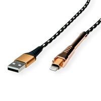 ROLINE GOLD 8pin naar USB 2.0 kabel voor iPhone, iPod, 1 m - thumbnail