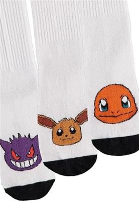 Pokémon - White Sport Socks (3Pack)