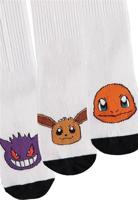 Pokémon - White Sport Socks (3Pack) - thumbnail
