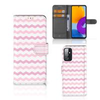 Samsung Galaxy M52 | Telefoon Hoesje | Waves Roze - thumbnail