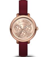 Horlogeband Michael Kors MK2614 Leder Bordeaux 12mm Horlogeband Michael Kors MK2614 Leder Bordeaux 12mm