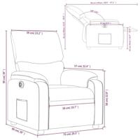 Fauteuil elektrisch verstelbaar kunstleer zwart - thumbnail