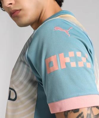 Manchester City 4rd Shirt Senior 2024/2025 - Maat S - Kleur: BeigeLichtblauw | Soccerfanshop Manchester City 4rd Shirt Senior 2024/2025 - Maat S - Kleur: BeigeLichtblauw | Soccerfanshop