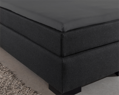 Homecare Jersey Topper Hoeslaken Antraciet-160 x 200/220 cm