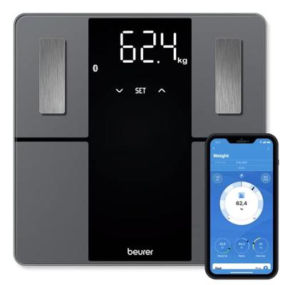Beurer BF 500 76011 Analyse-personenweegschaal Digitaal Weegbereik (max.): 180 kg Zwart Met Bluetooth