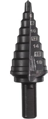 Milwaukee Accessoires Milwaukee cobalt 4 to 20 mm - 1 pc stappenboor cobalt 4-20mm stappen 2 mm - 48899372