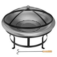 Vuurschaal Roestvrij Staal Ø75cm - thumbnail