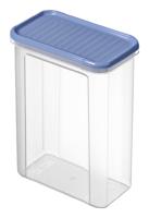 Rotho Domino Bewaardoos 1.5L Horizon Blauw/Transparant - thumbnail