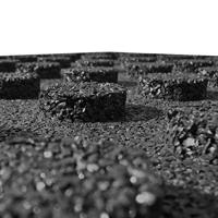 Valtegel 6 st 50x50x3 cm rubber zwart - thumbnail