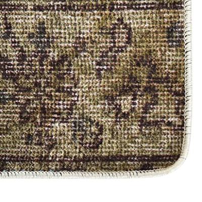 Vloerkleed wasbaar anti-slip patchwork 120x180 cm meerkleurig - thumbnail