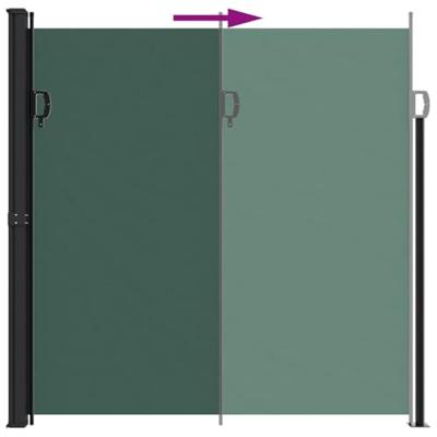 VidaXL Windscherm uittrekbaar 200x600 cm donkergroen