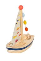 Waterspeelgoed zeilboot small foot hout - thumbnail
