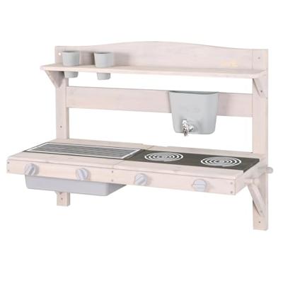 roba Houten speelgoed keuken om op te hangen (85x35x65, Grijs)