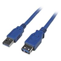 Garantieverlengkabel USB 3.0 type A/type A (m/F, 1,8 m) 1,8 m blauw - thumbnail
