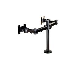 Neomounts FPMA-D960DG Monitor-tafelbeugel 2-voudig 25,4 cm (10) - 68,6 cm (27) Zwart In hoogte verstelbaar, Kantelbaar, Zwenkbaar, Roteerbaar - thumbnail