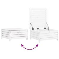 6-delige Loungeset massief grenenhout wit - thumbnail