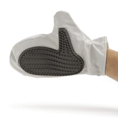 Beeztees verzorgingshandschoen - kattenverzorging - grijs - 25x18x1,5 cm