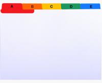 Exacompta tabbladen AZ voor systeemkaartenbakken, 25 tabs, ft A6 - thumbnail