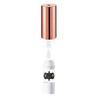 Home sweet home kunststof fitting rond E27 - koperkleur - thumbnail