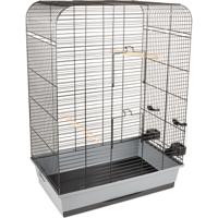 FLAMINGO Grasparkietenkooi Marja 54x34x75 cm zwart - thumbnail