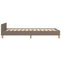 Bedframe zonder matras 90x200 cm stof taupe - thumbnail
