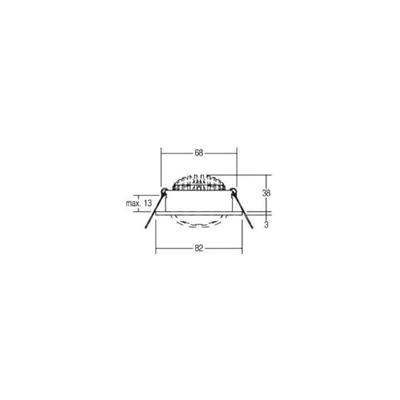Brumberg 12261633 12261633 LED-inbouwlamp LED 7 W Champagne Brumberg 12261633 12261633 LED-inbouwlamp LED 7 W Champagne