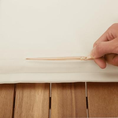 11-delige Tuinset met kussens poly rattan beige - thumbnail