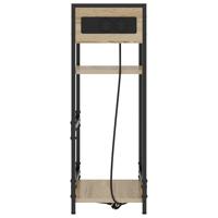 Nachtkastje met lade Sonoma eiken 40 x 27 x 76 cm Bewerkt hout - thumbnail