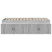 Opbergbedframe met opslag Grijs sonoma 90 x 200 cm Bewerkt hout - thumbnail