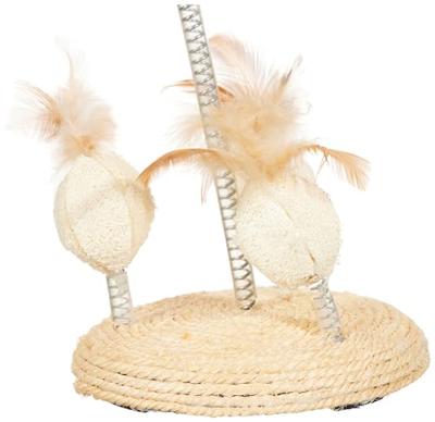TRIXIE SPEELTJES OP SPIRAALVEREN LUFFA / SISAL 15X15X30CM 2 ST