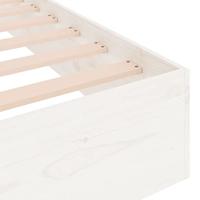 Bedframe massief hout wit 90x200 cm - thumbnail
