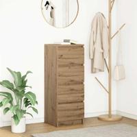 Dressoir 37,5x35x99 cm spaanplaat ambachtelijk eikenkleurig - thumbnail