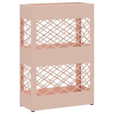VidaXL Paraplu standaard roze 28 x 12 x 41 cm staal VidaXL Paraplu standaard roze 28 x 12 x 41 cm staal