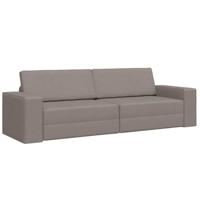 Vloersofa Bed Taupe 245 x 78 x 77 cm Stof - thumbnail