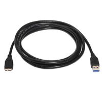 aisens A105 – 0043 – 1 m USB 3 kabel (voor externe behuizing, digitale mobiele accessoires en achteruitrijcamera's) zwart - thumbnail