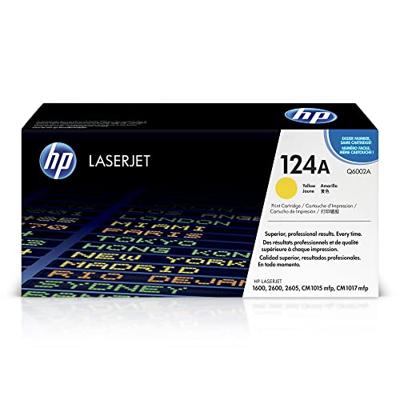 HP Tonercartridge geel 124A - 2000 pagina's - Q6002A