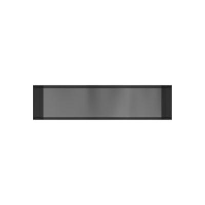 Hotbath &More Inbouwnis - 30 x 120 cm - Frameless - Geborsteld Gunmetal PVD