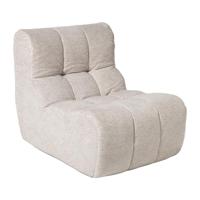 Fauteuil chenille - beige - 87x72x66 cm - thumbnail