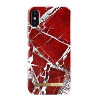 iDeal of Sweden Fashion Case iPhone X/XS Scar Red Marble - thumbnail
