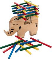 Houten Balans Spel Olifant - thumbnail
