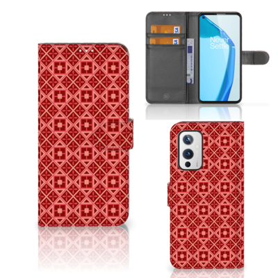 OnePlus 9 | Telefoon Hoesje | Batik Rood OnePlus 9 | Telefoon Hoesje | Batik Rood