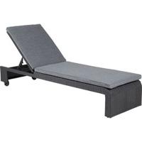 Nohr Ligbed 'Kha' Wicker, kleur Grijs/Zwart - thumbnail