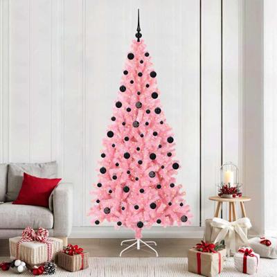 VidaXL Kerstboom met 300 led met standaard roze 210 cm pvc VidaXL Kerstboom met 300 led met standaard roze 210 cm pvc
