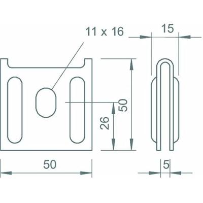 OBO Bettermann 6437109 Wandbevestiging Metaal 1 stuk(s)