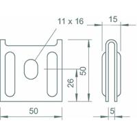 OBO Bettermann 6437109 Wandbevestiging Metaal 1 stuk(s) - thumbnail